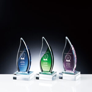 クリスタルトロフィー DIO-2269ブルー DIO-2270グリーン DIO-2171ピンク